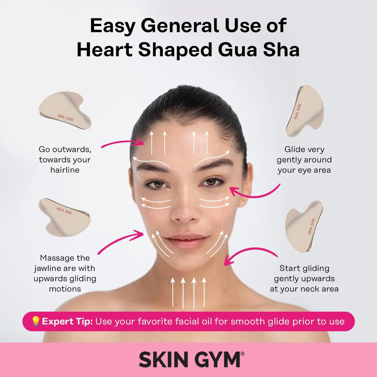 Sculpty Heart GUA SHA Tool