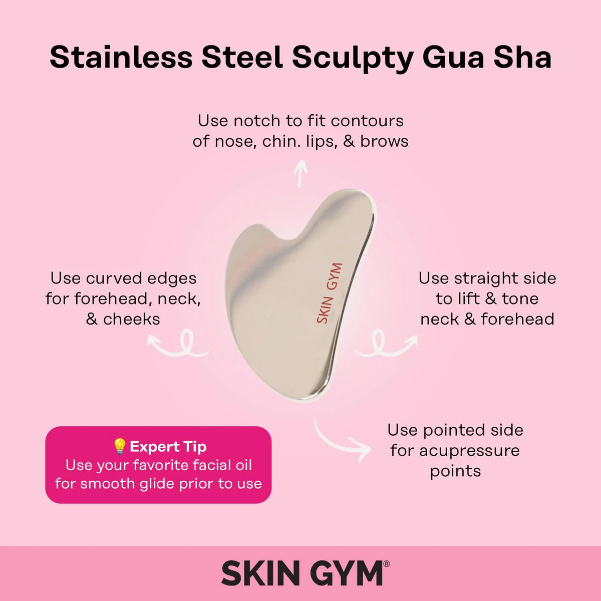 Sculpty Heart GUA SHA Tool