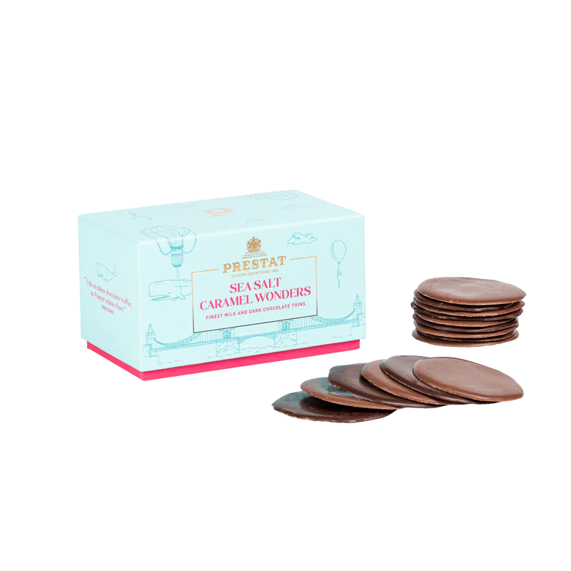 Sea Salt Caramel Dark & Milk Choc. Thins 200g