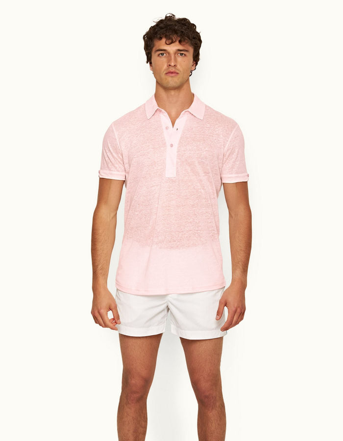 Sebastian Linen Polo Shirt