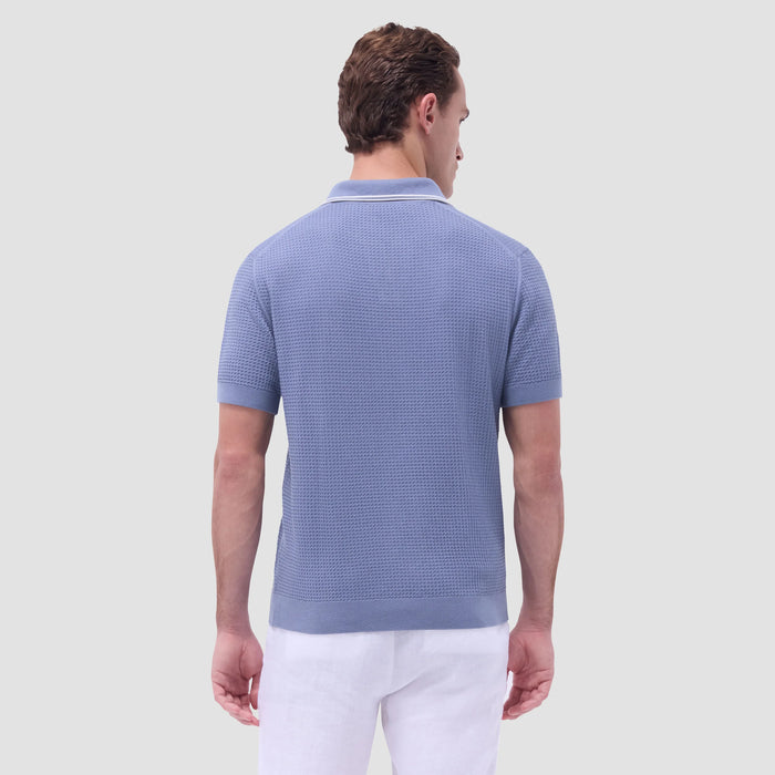 Seed Rib SS Johnny Sweater