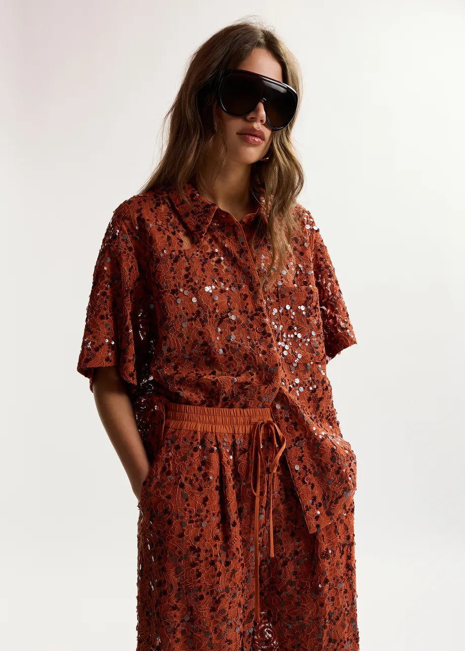 Sequin Embellished Shirt