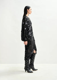 Shine Sequin Wrap Dress