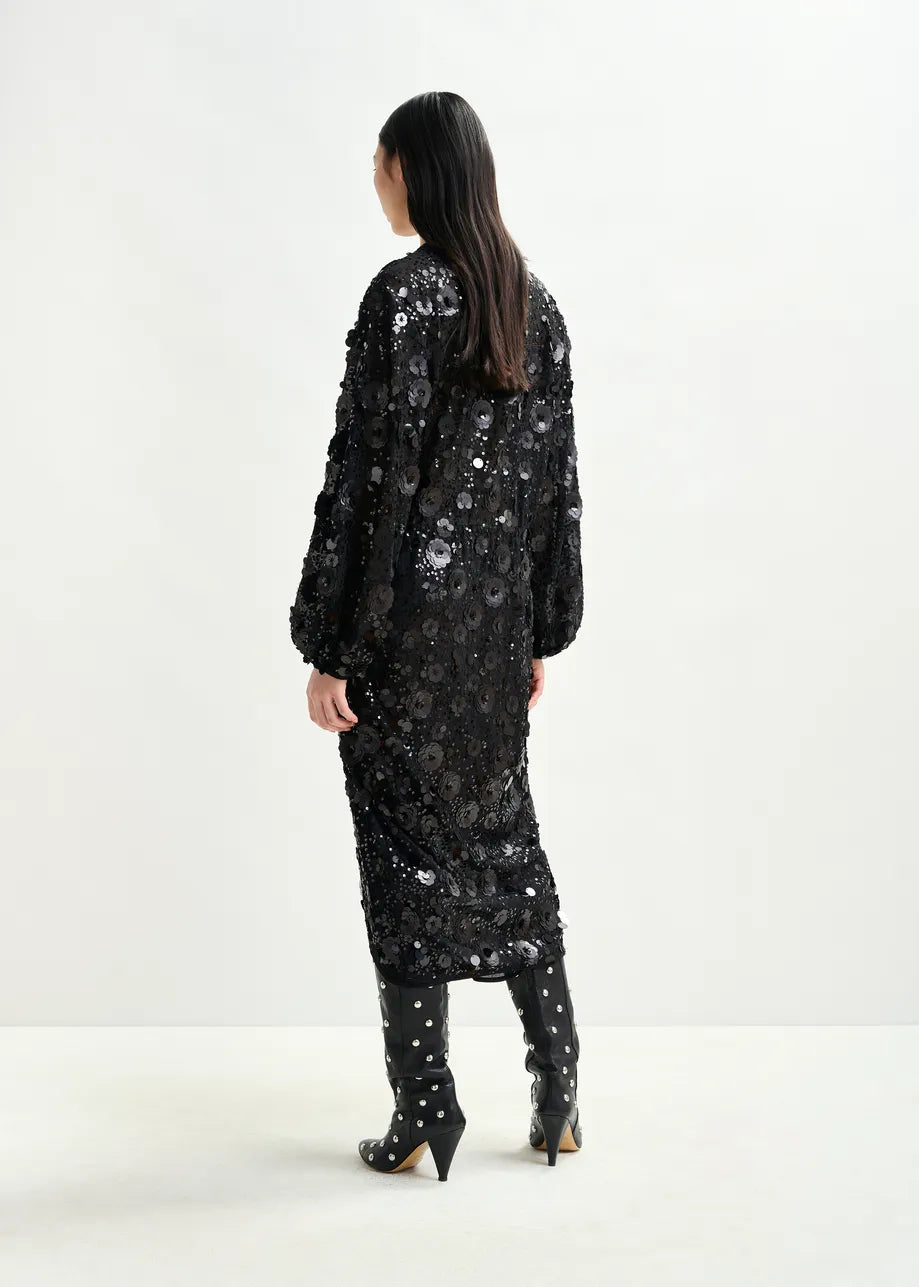 Shine Sequin Wrap Dress