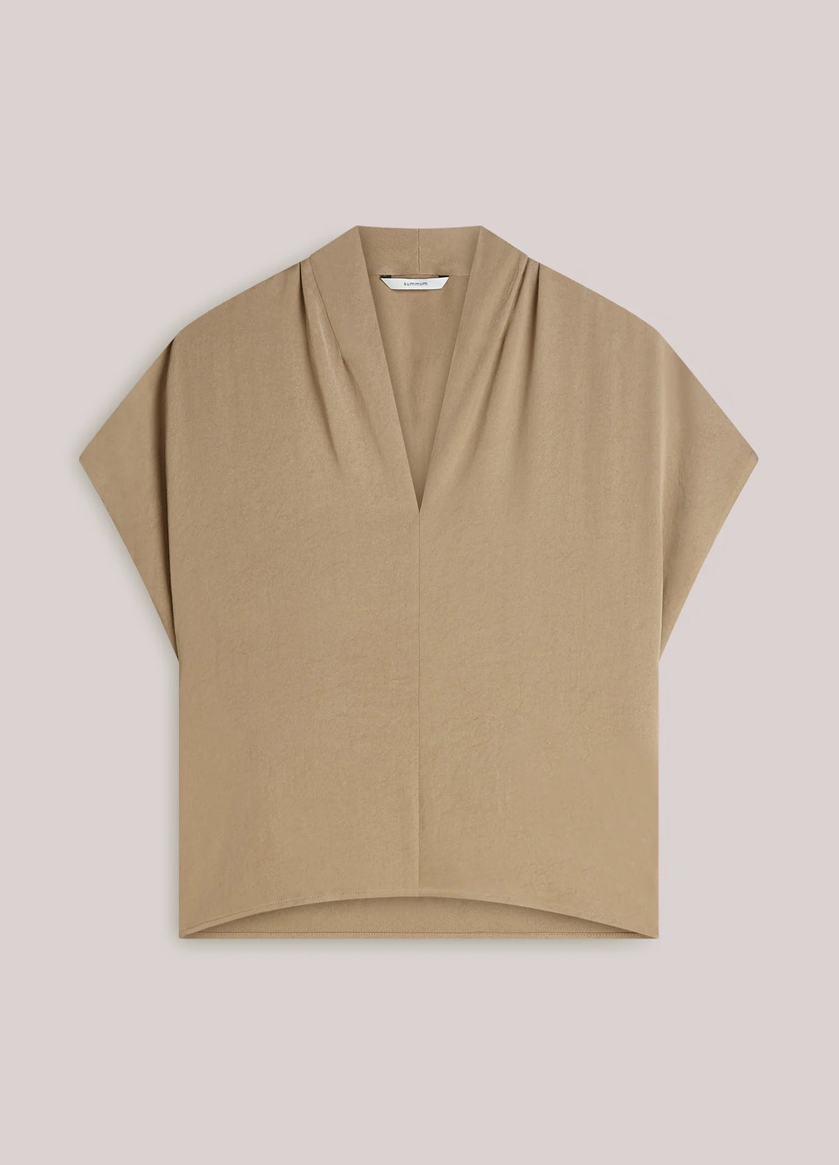 Shiny V-Neck Top