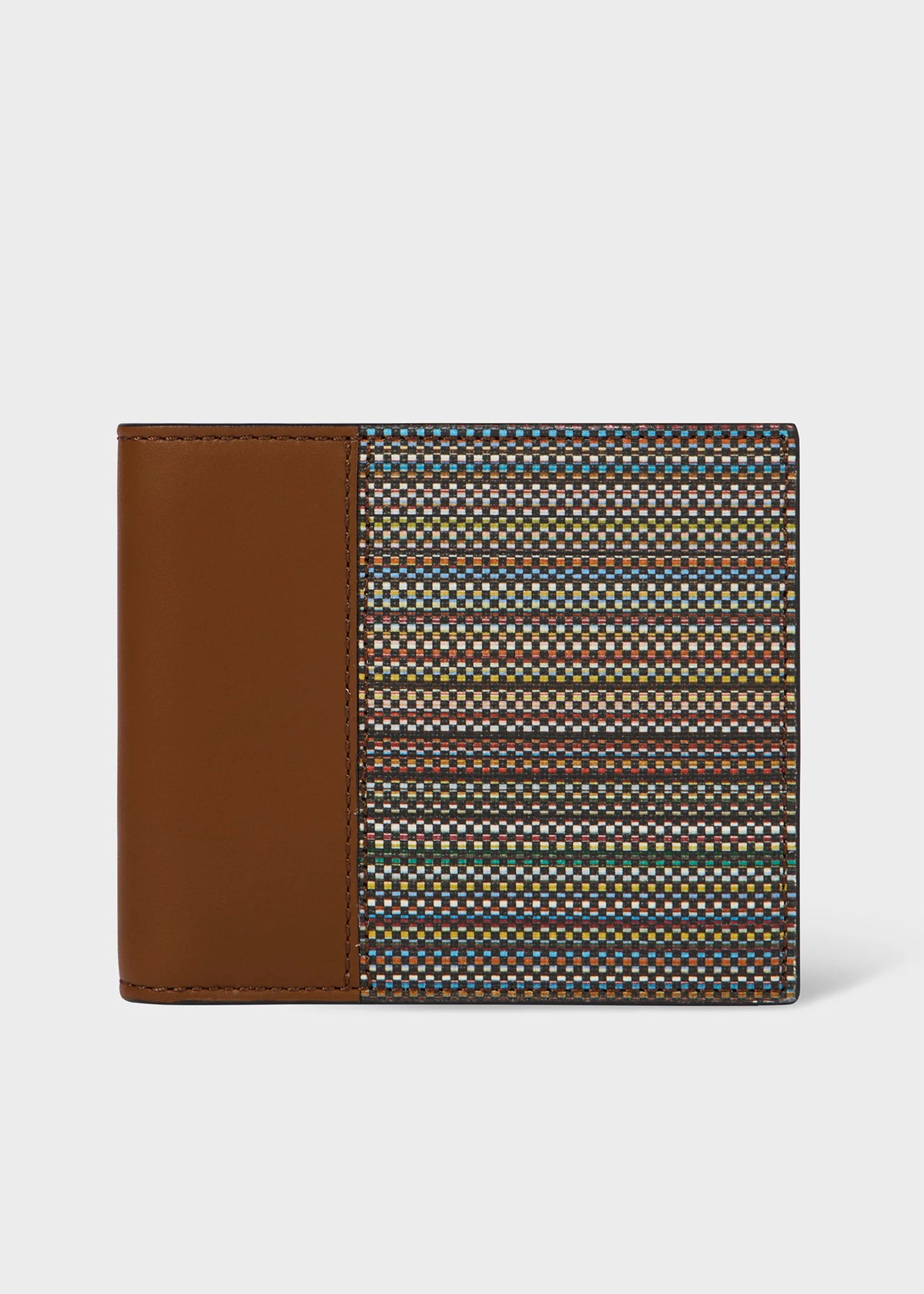 'Signature Stripe' Canvas Wallet