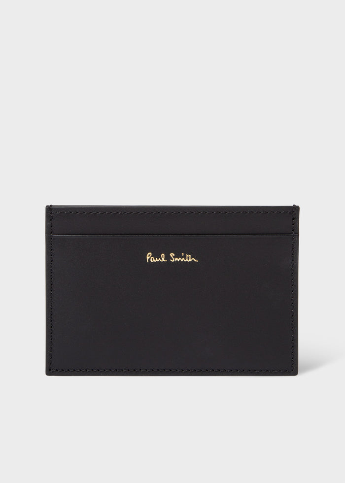 'Signature Stripe' Leather Card Holder