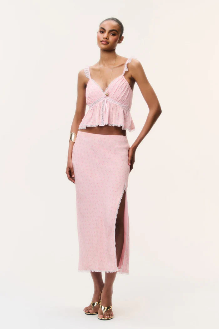 Silvia Crepe Midi Skirt