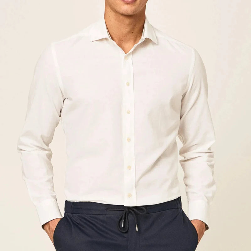 Slim Fit Cotton/Linen Shirt