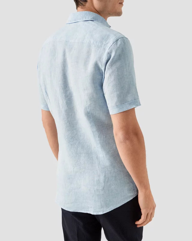 Slim Linen Shirt Short Sleeve