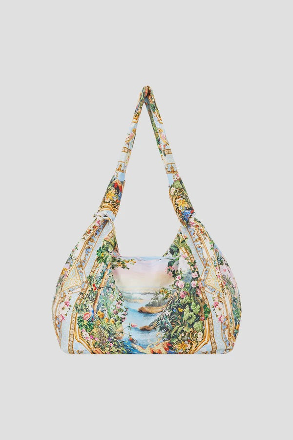 Slouch Shoulder Bag With Knot Details