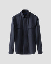 Solid Merino Wool Shirt