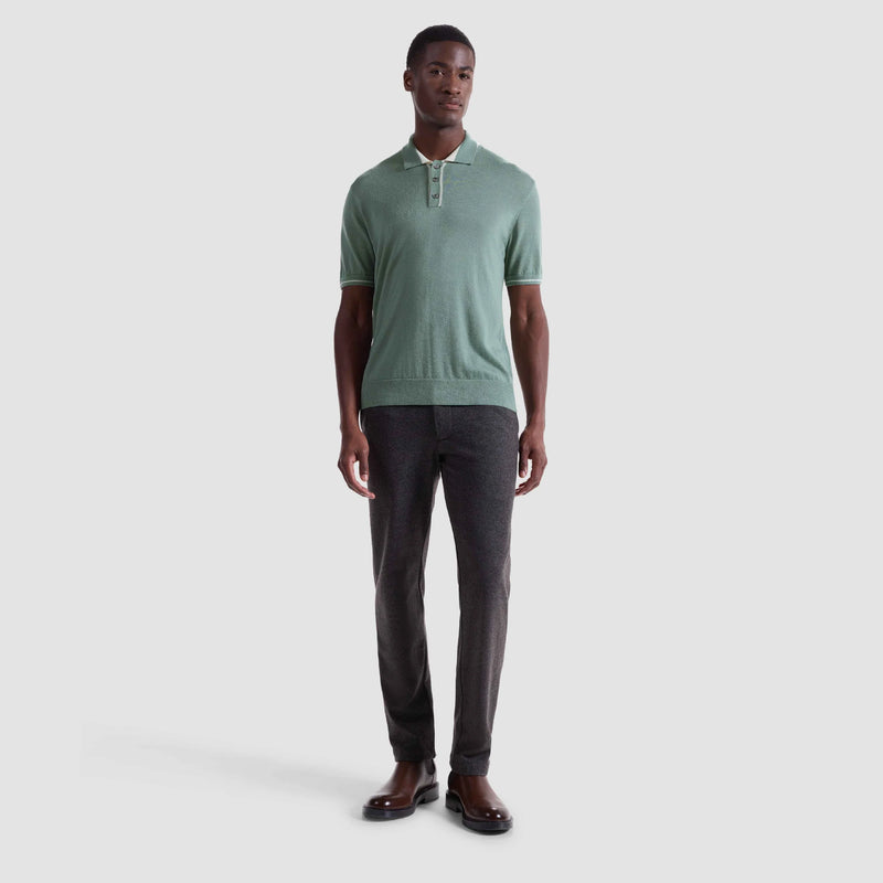 Solid Rib Merino-Silk Sweater