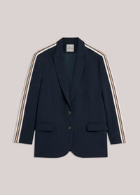 Sporty Taped Boyfriend Blazer