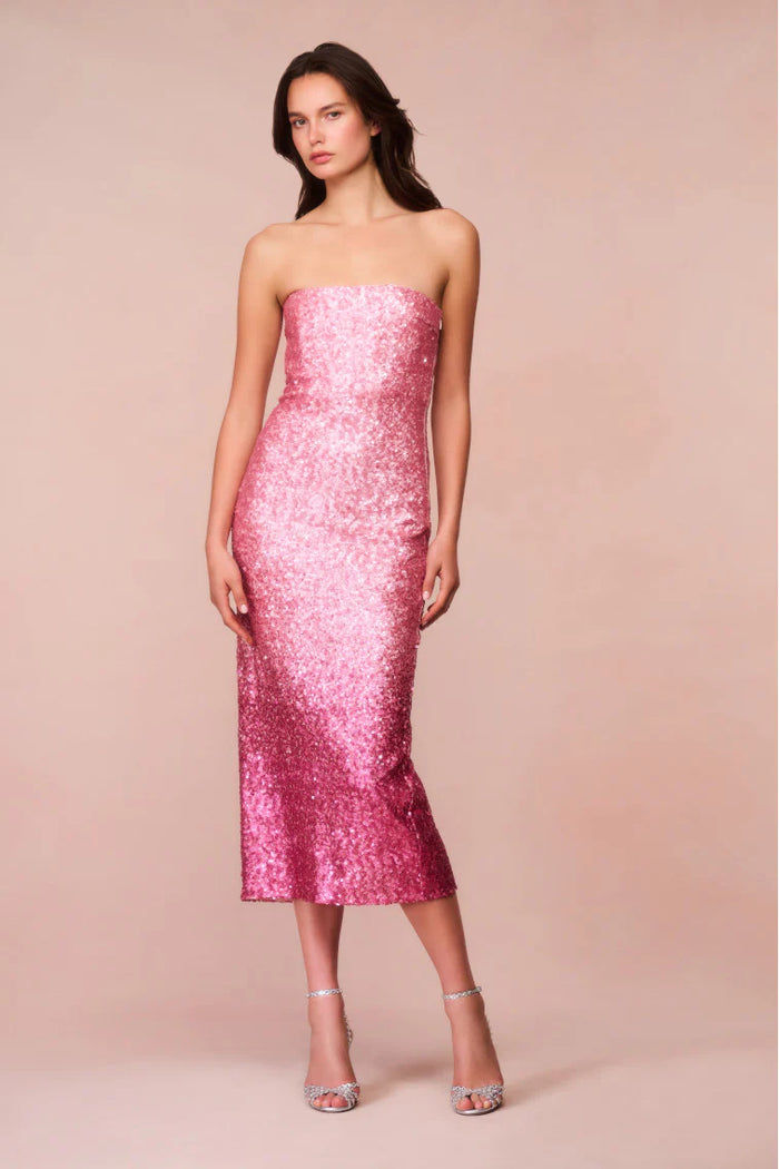 Stasia Sequined Ombré Dress