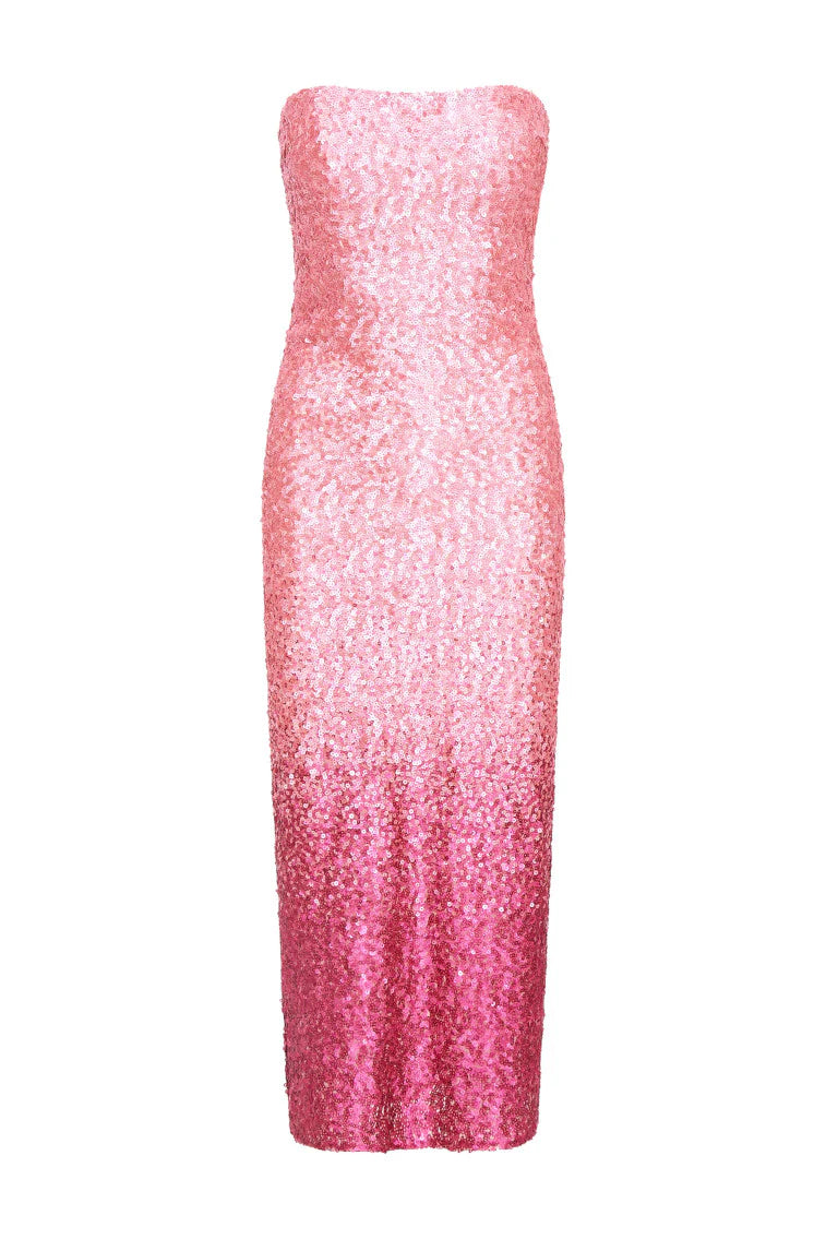 Stasia Sequined Ombré Dress