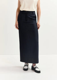 Straight-Cut Maxi Skirt