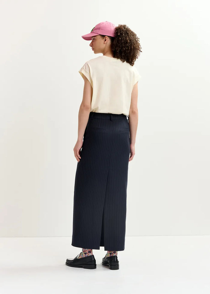 Straight-Cut Maxi Skirt