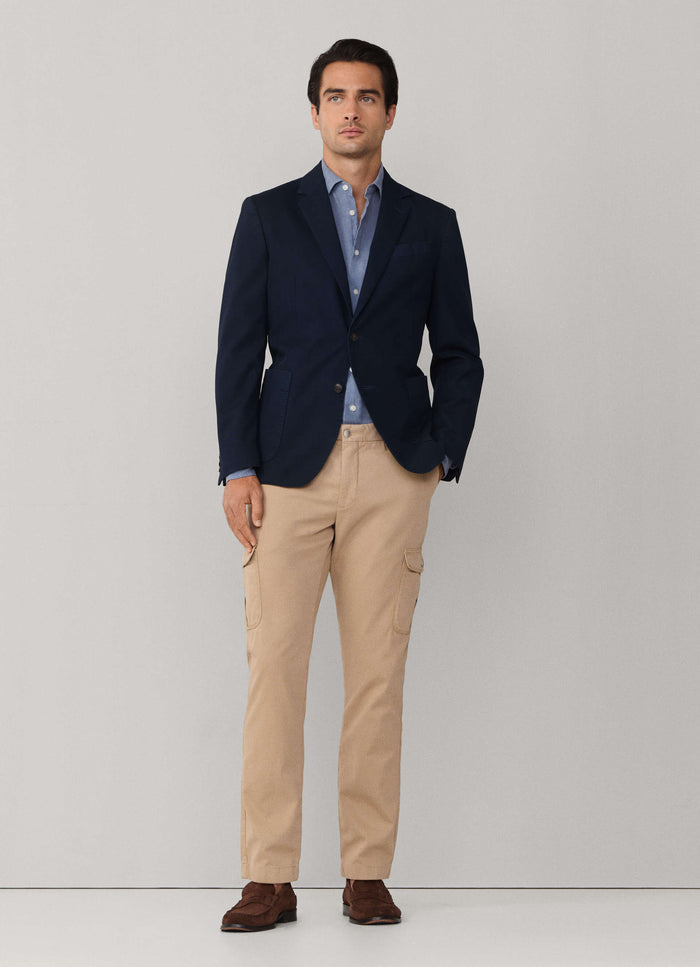 Stretch Cotton Garment Dyed Blazer