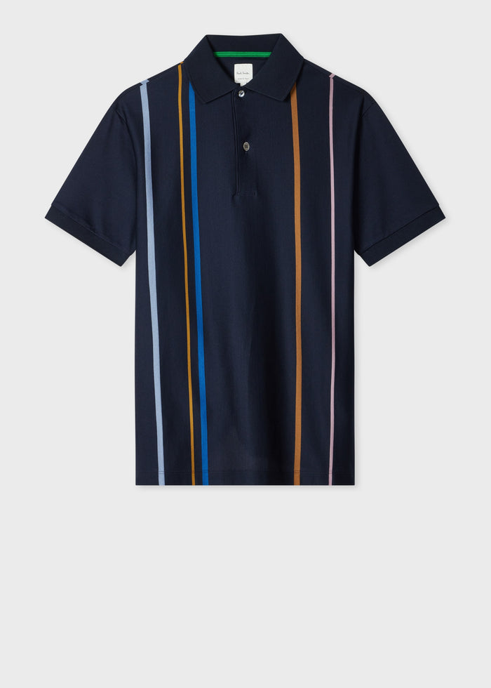 Stripe Cotton Polo Shirt