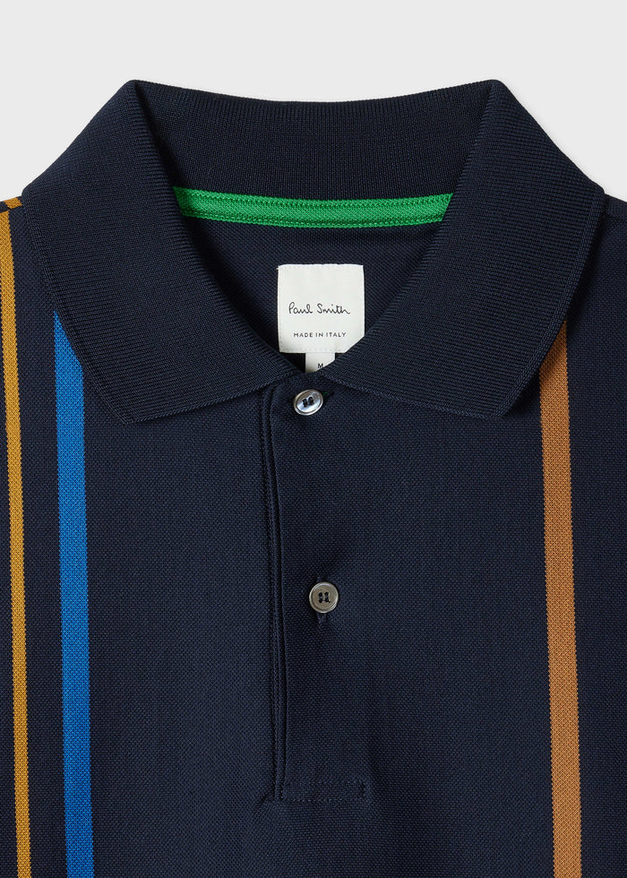 Stripe Cotton Polo Shirt