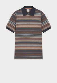 'Stripe' Knit Polo Shirt