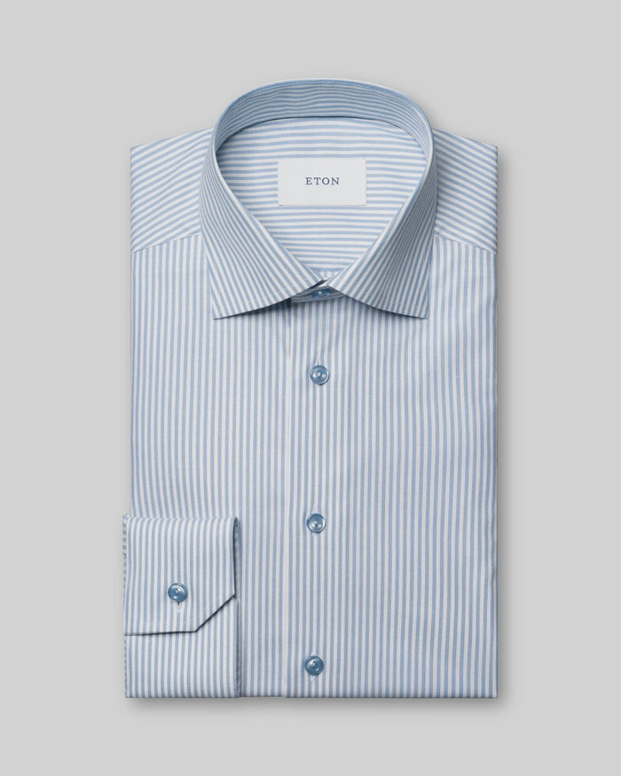 Slim Striped Tencel Shirt