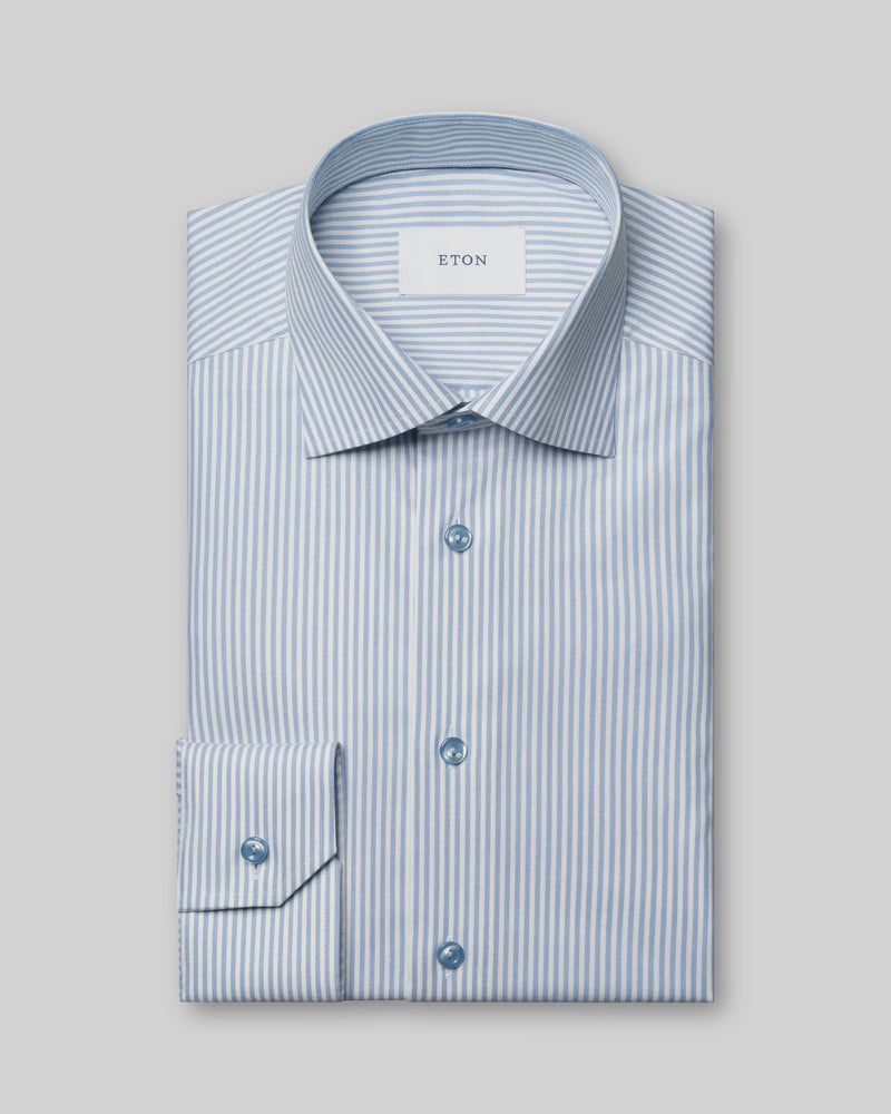 Slim Striped Tencel Shirt