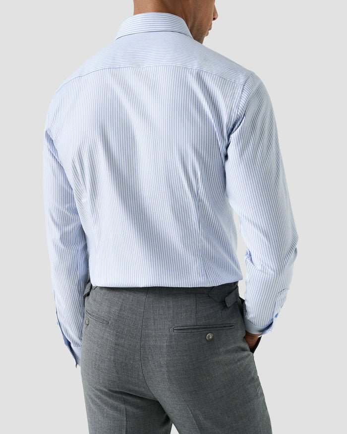 Slim Striped Tencel Shirt