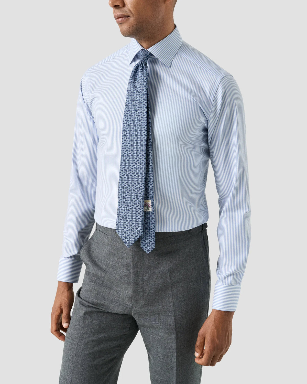 Slim Striped Tencel Shirt