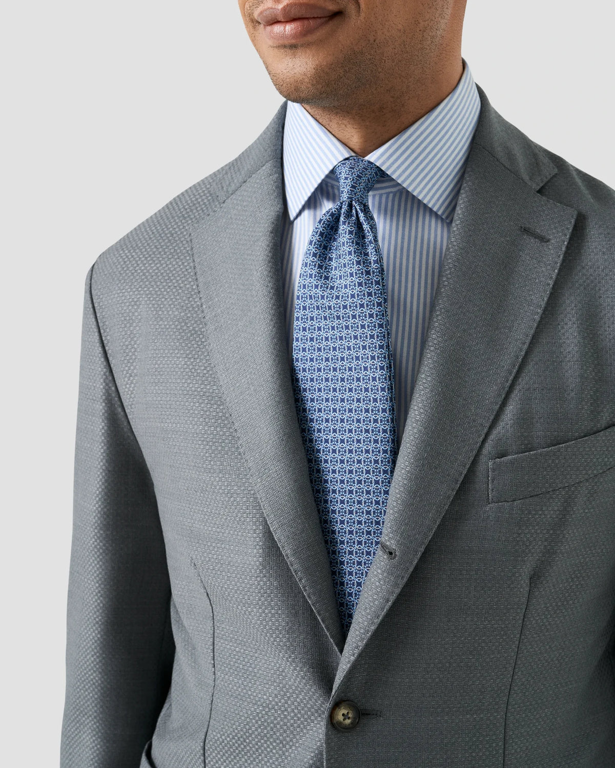 Slim Striped Tencel Shirt