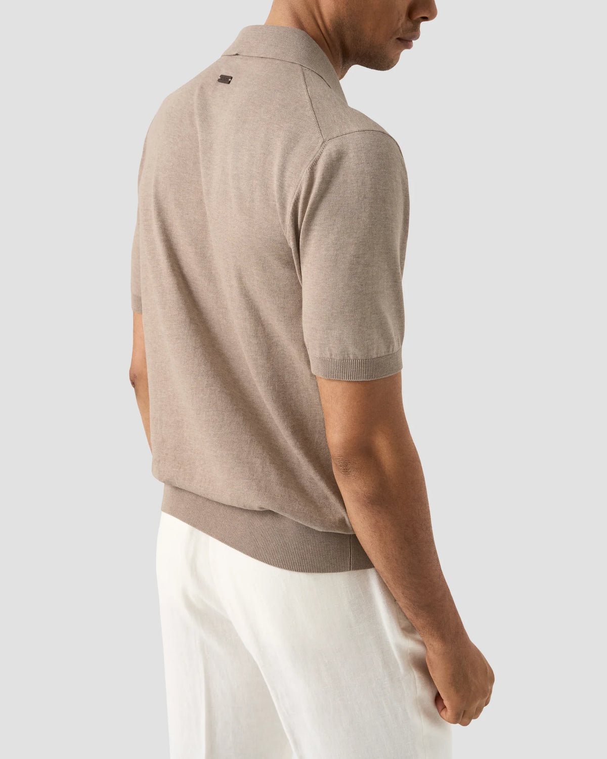Structured Knit Polo Shirt