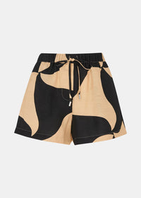 Swirl Linen Blend Short