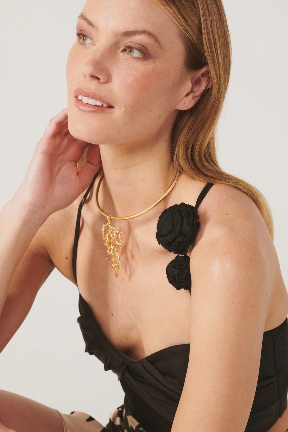 Top Palmire Black Plain