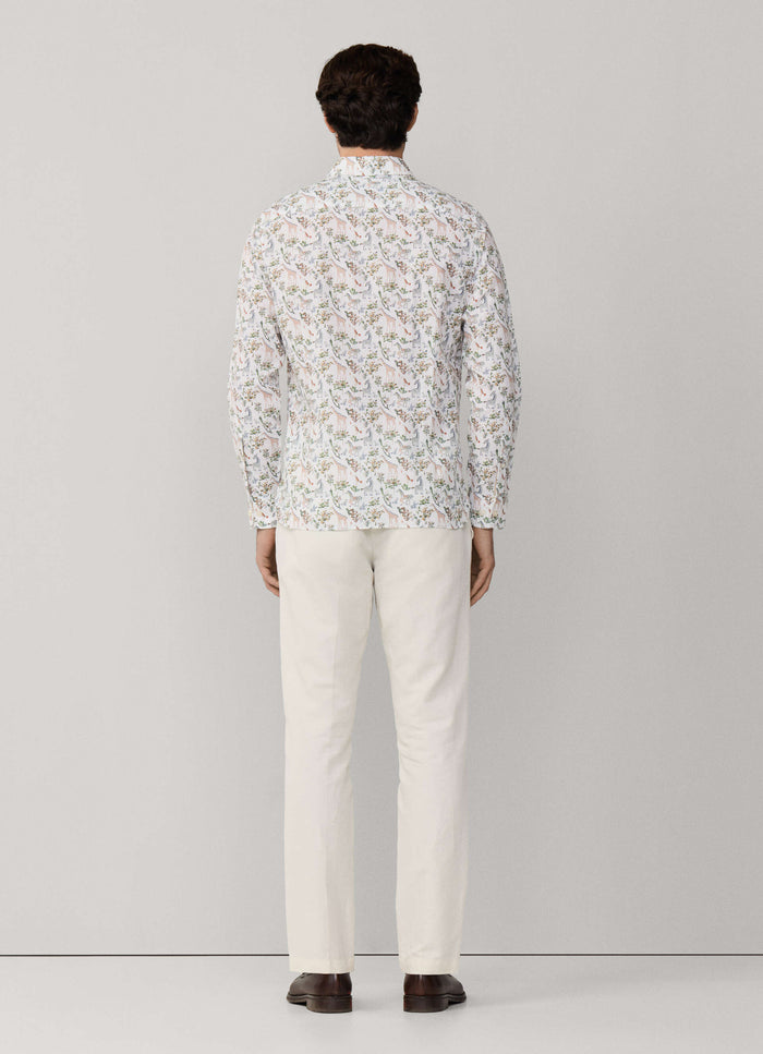 Tailored Fit Fauna Print Shirt