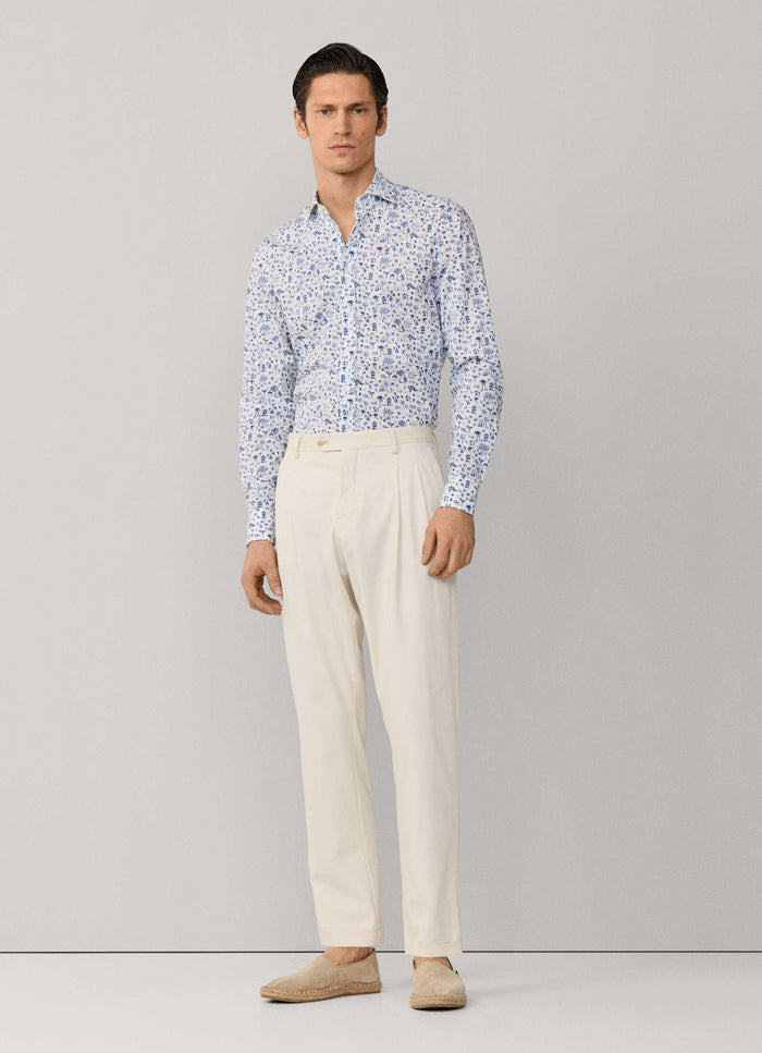 Tailored Fit Island Print Shirt