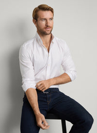 Tailored Herringbone Stripe