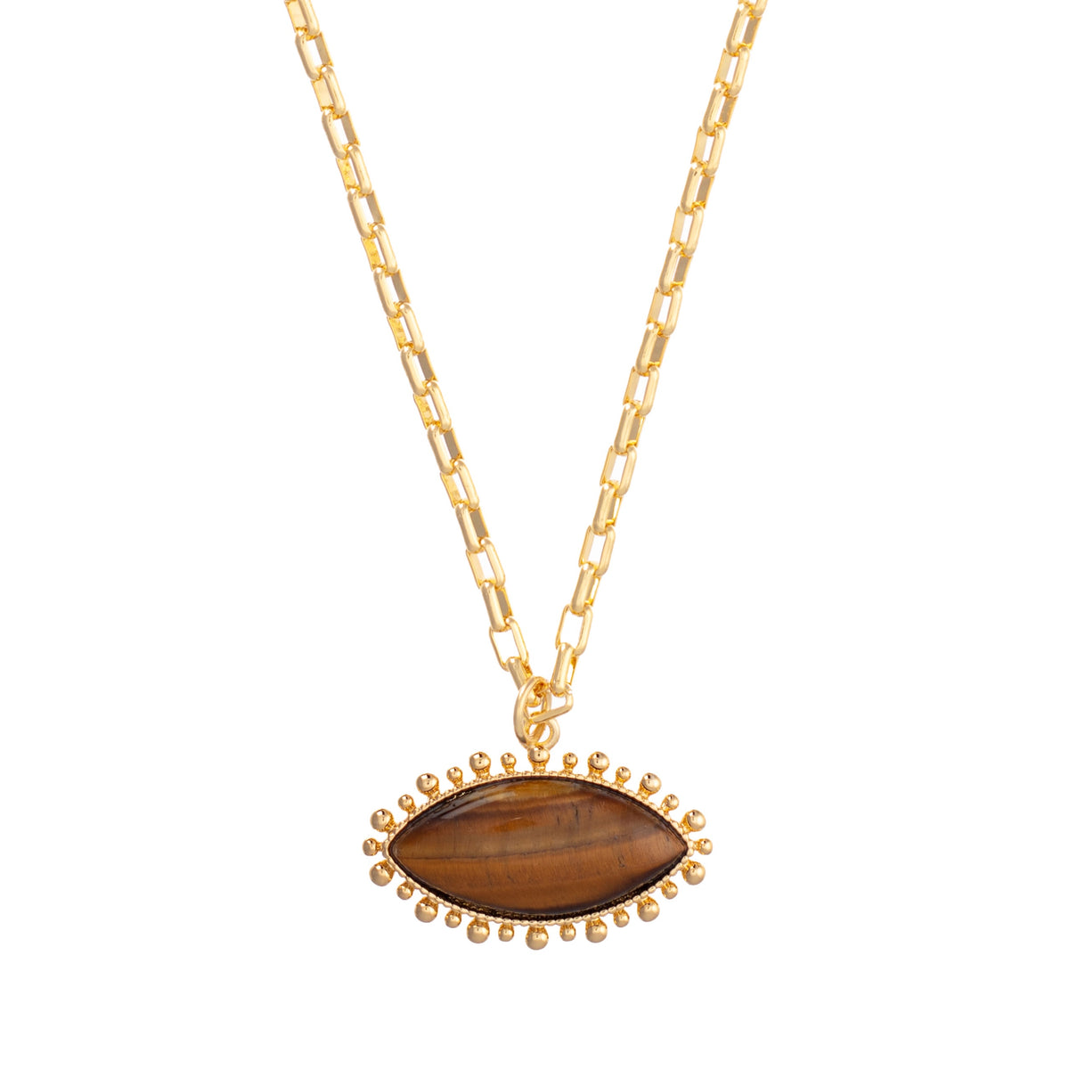 Tiger’s Eye Pendant Necklace