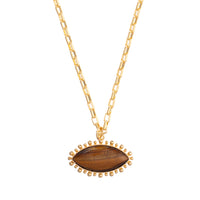 Tiger’s Eye Pendant Necklace