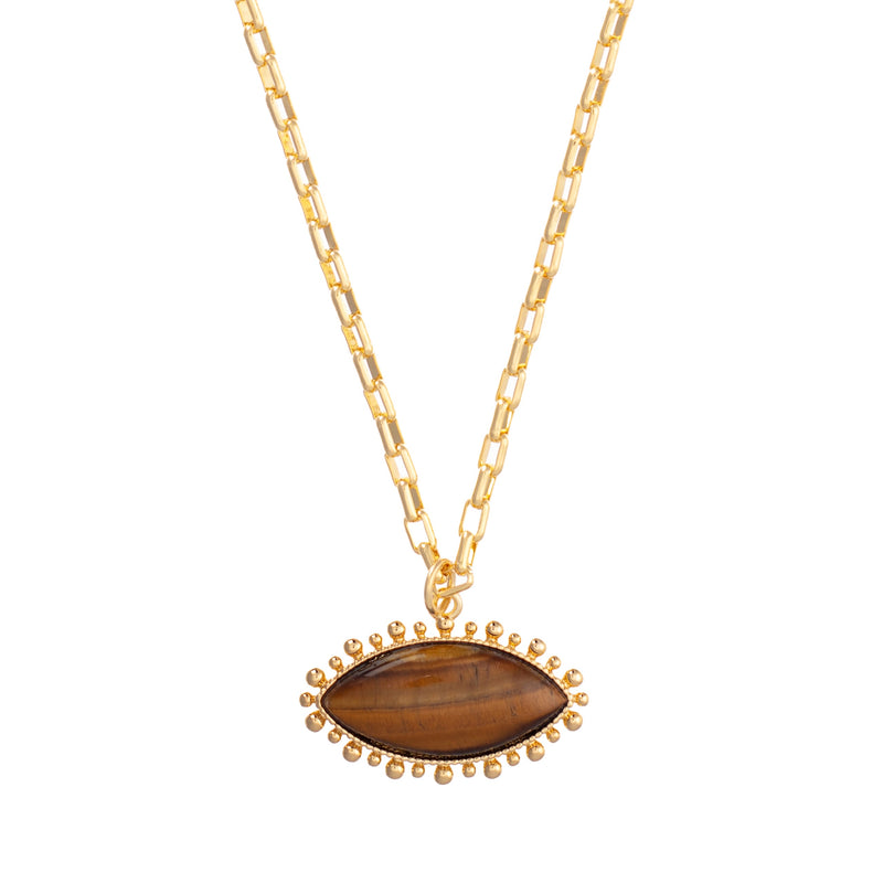 Tiger’s Eye Pendant Necklace