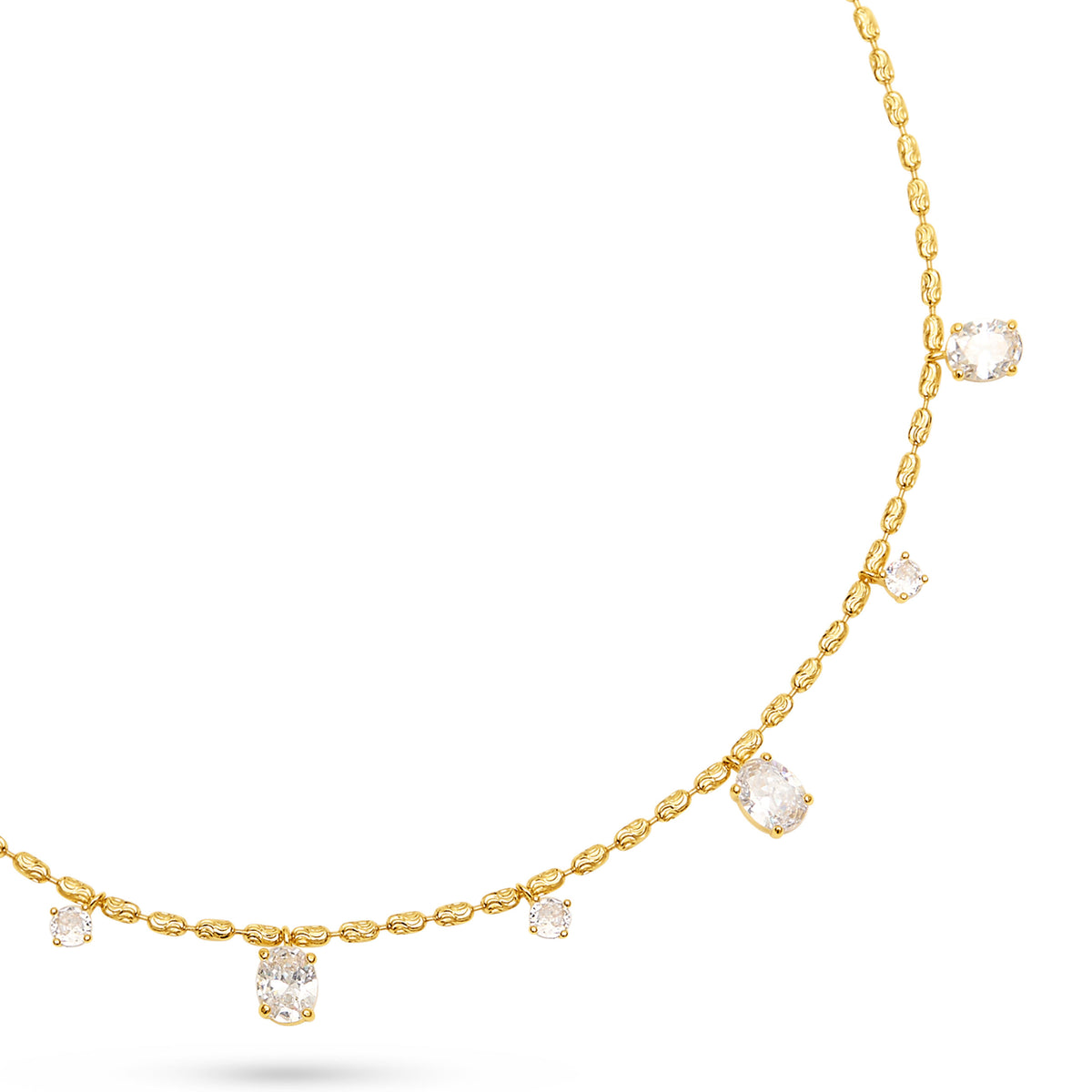Adjustable CZ Drop Necklace