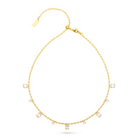 Adjustable CZ Drop Necklace
