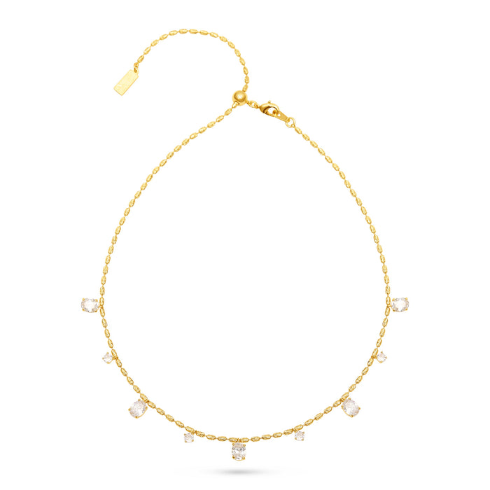 Adjustable CZ Drop Necklace