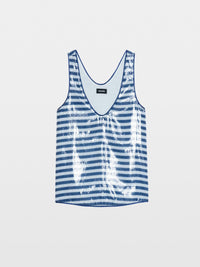 Tarys Striped Sequin Tank