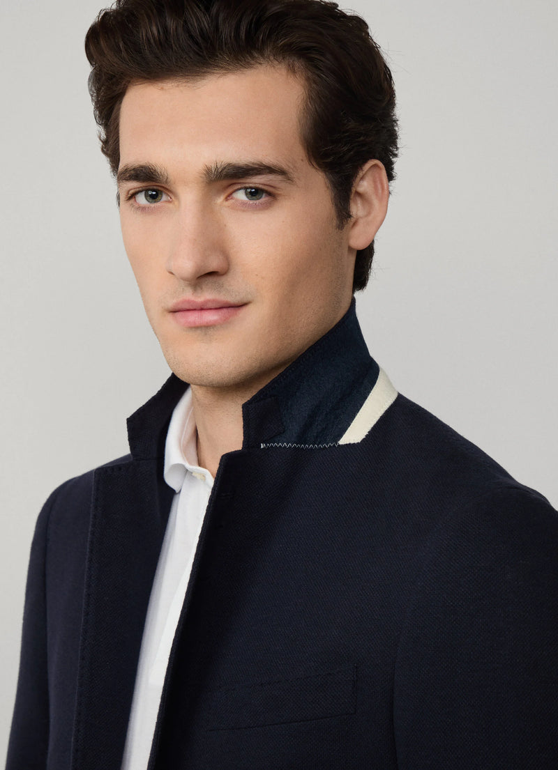 Textured Jersey Blazer