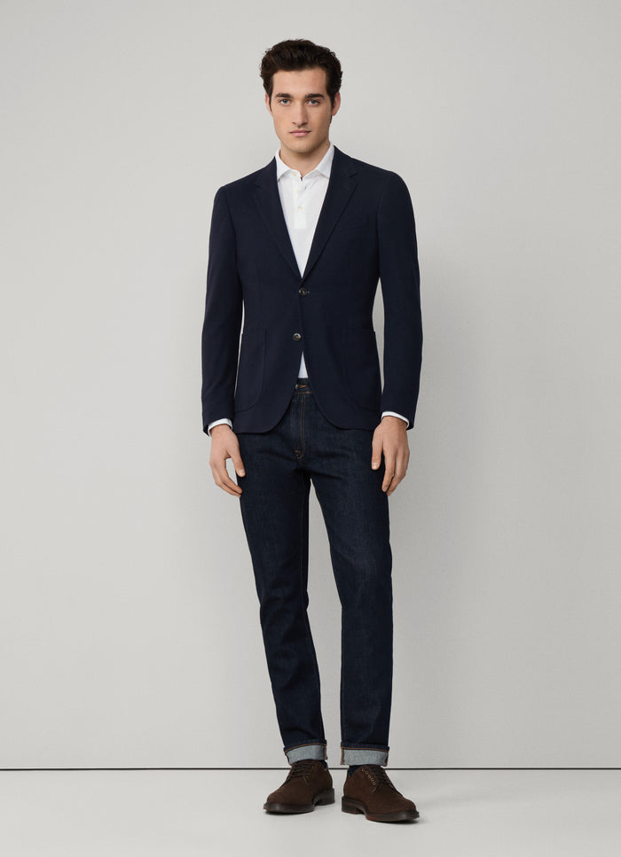 Textured Jersey Blazer