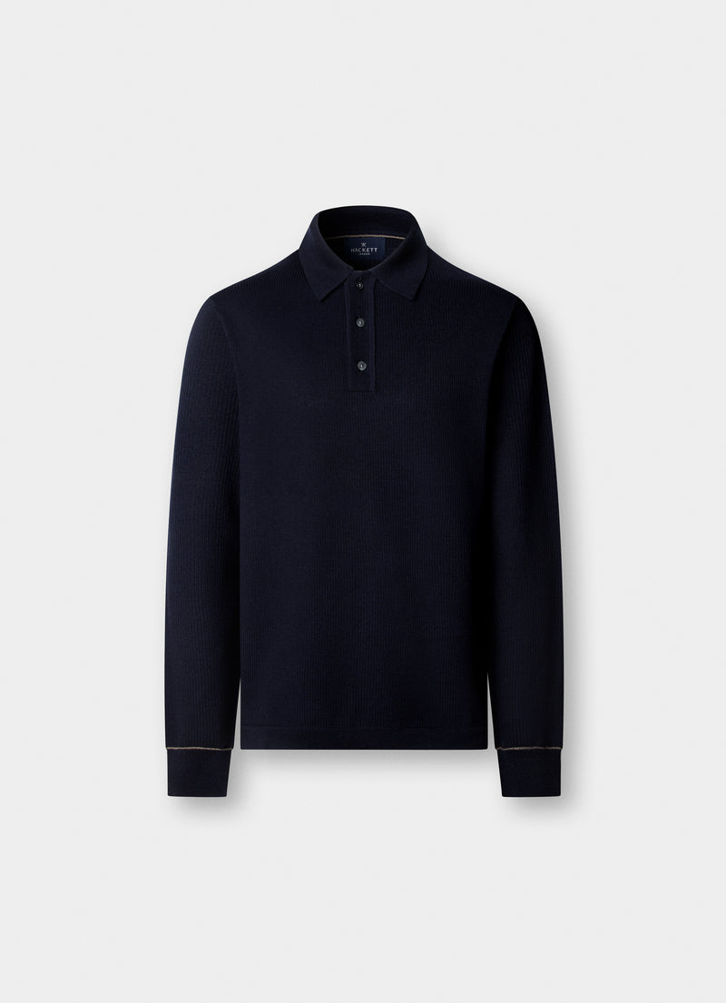 Textured Knit Polo