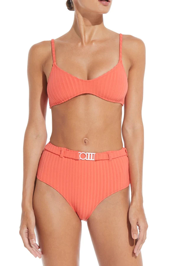 The Cora Belt Ribbed Bikini Bottom
