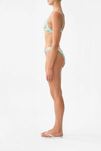 Triangle Bikini Top with Knot Front