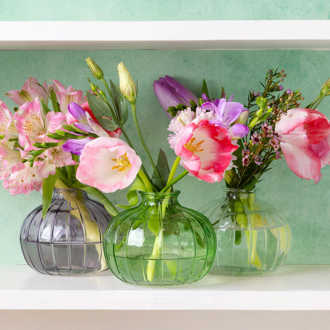 Round Glass Bud Vase